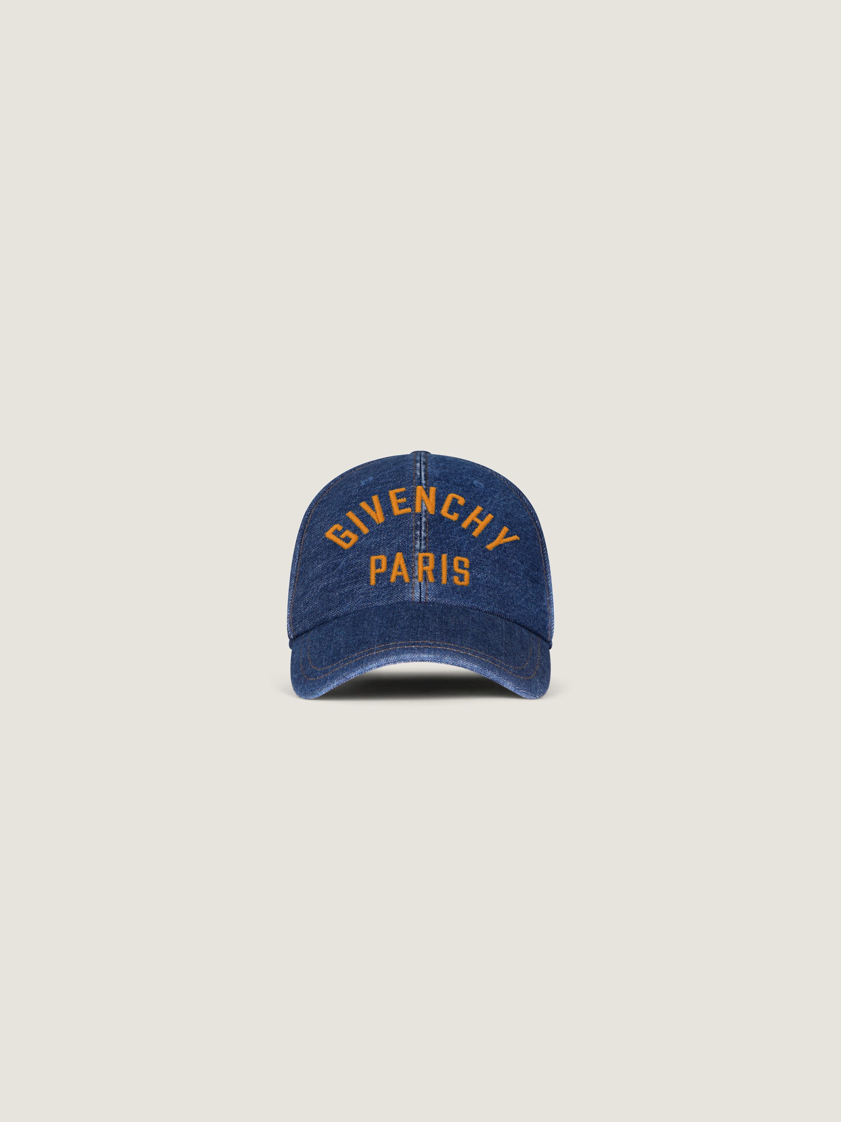 GIVENCHY embroidered cap in denim